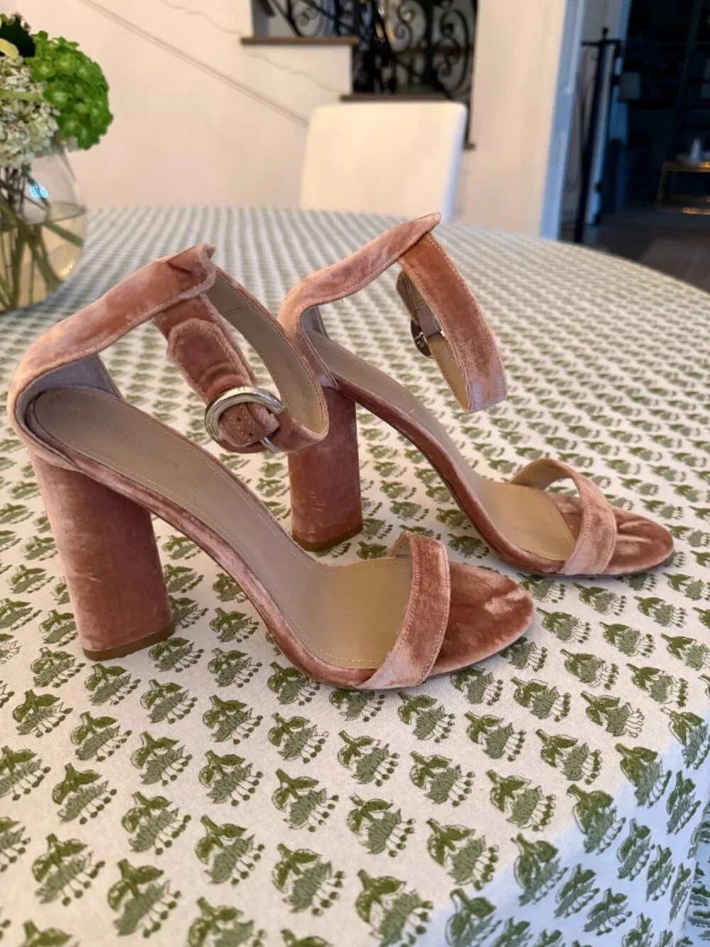 Kendall + Kylie Pink Velvet Heels | Womens Size 9